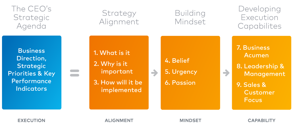 Nine Component of Effective Strategy Execution Chart